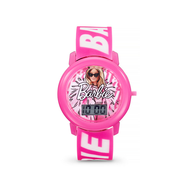 Barbie® Malibu Watch with Pink Text Strap