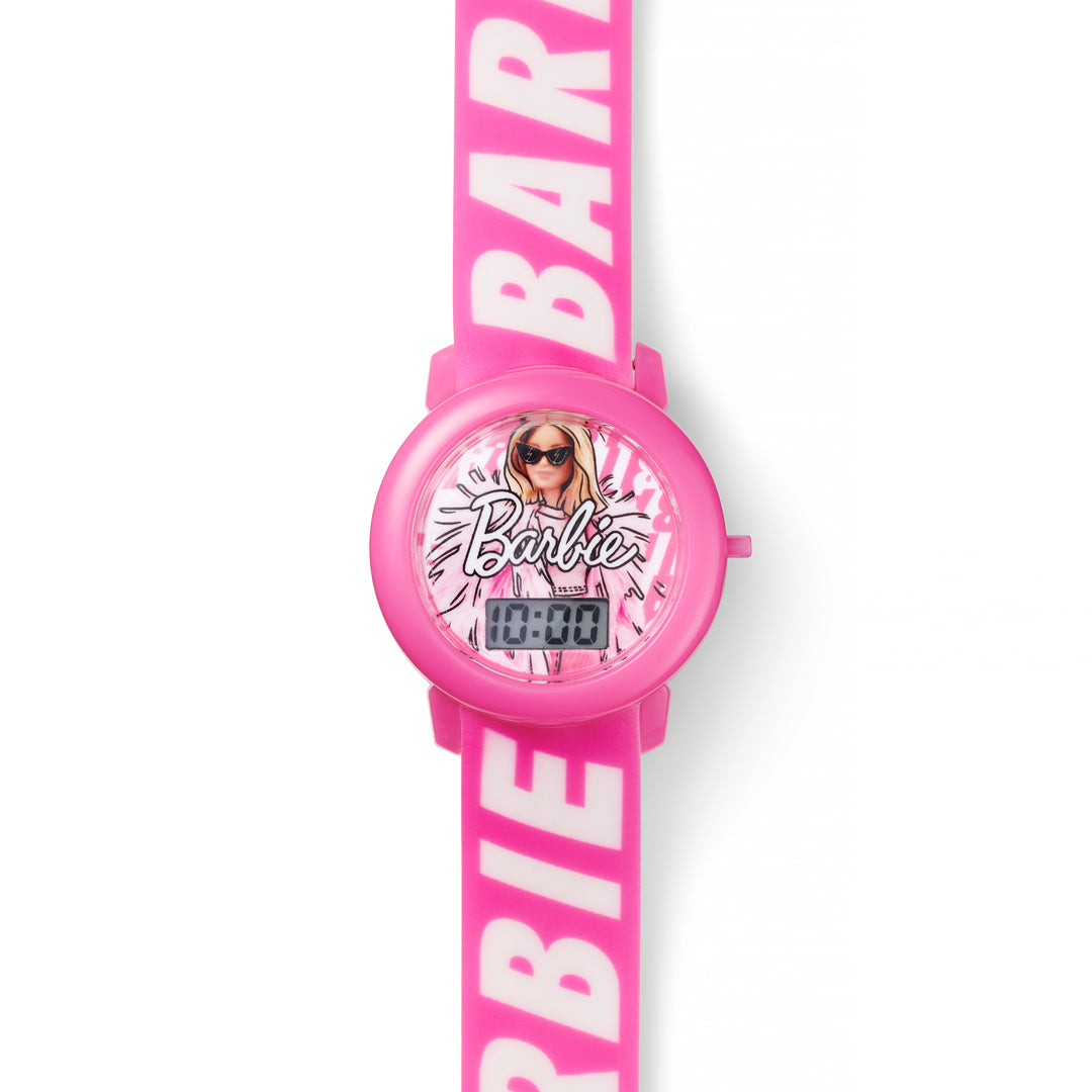 Barbie® Malibu Watch with Pink Text Strap