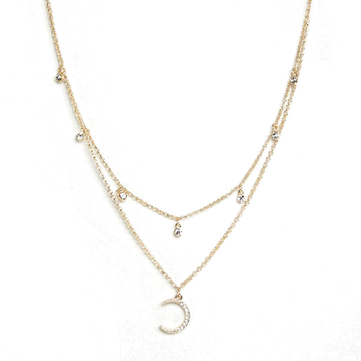 Ariana Grande Moon and Star Layer Necklace