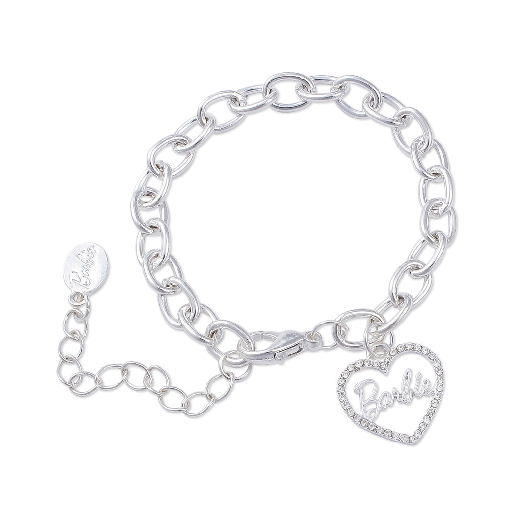 Barbie® Crystal Heart Necklace & Bracelet Set