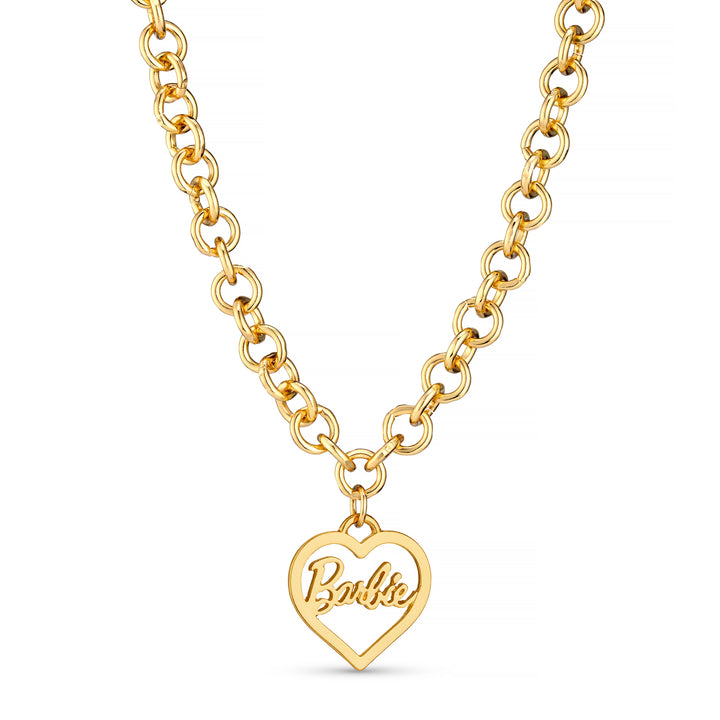 Barbie® Round Link Heart Necklace