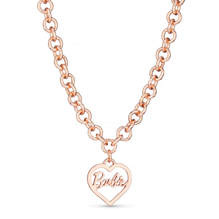 Barbie® Round Link Heart Necklace