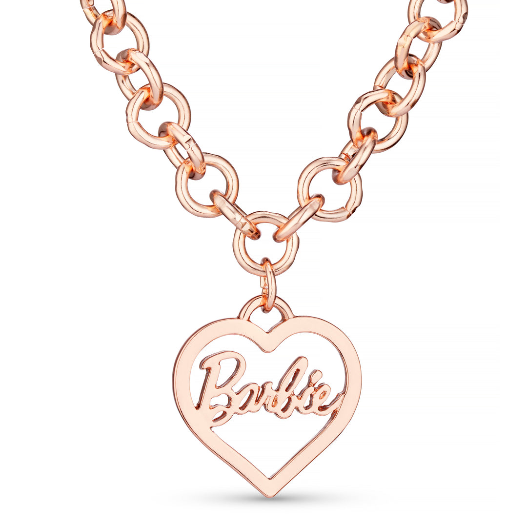 Barbie® Round Link Heart Necklace