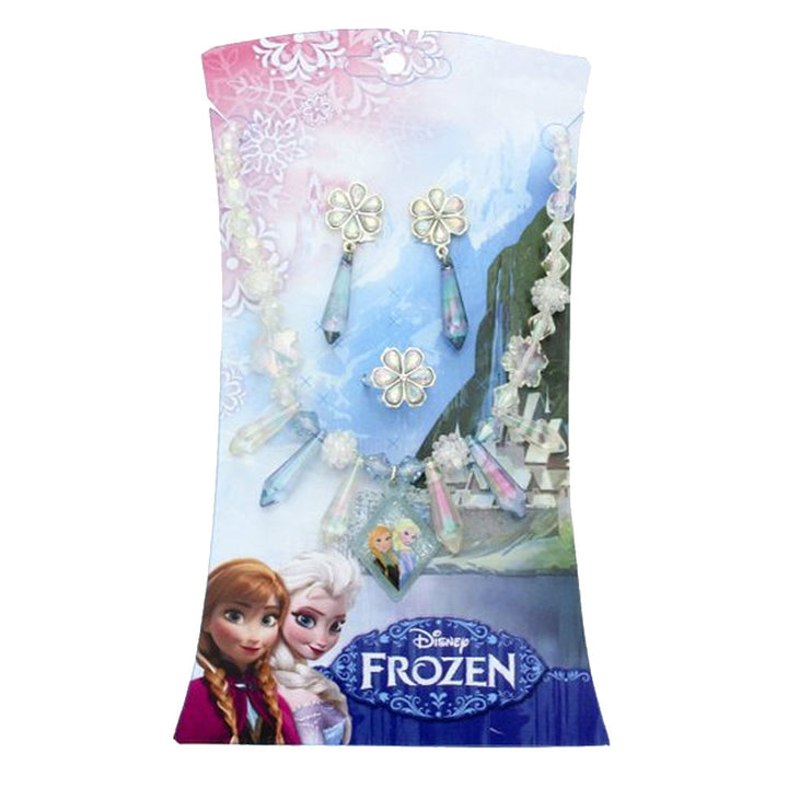 Frozen Beaded Necklace, Earrings and Ring Set