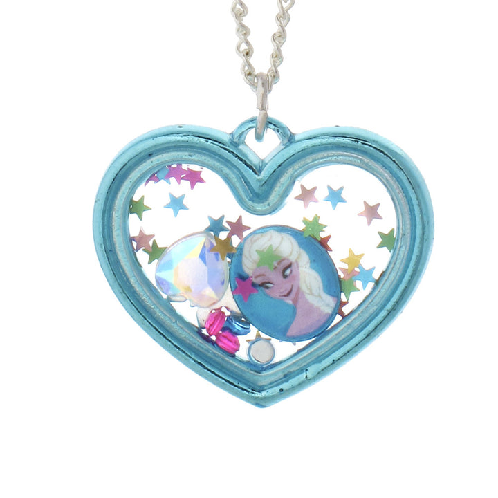 Frozen Elsa Shaker Heart Necklace