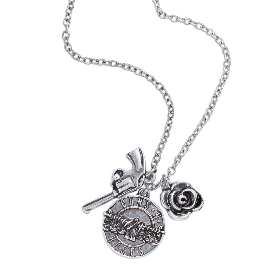 Guns N' Roses Triple Charm Necklace
