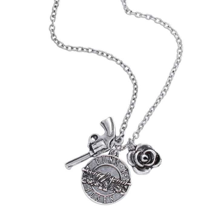 Guns N' Roses Triple Charm Necklace