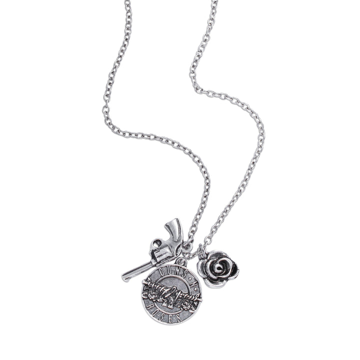 Guns N' Roses Triple Charm Necklace