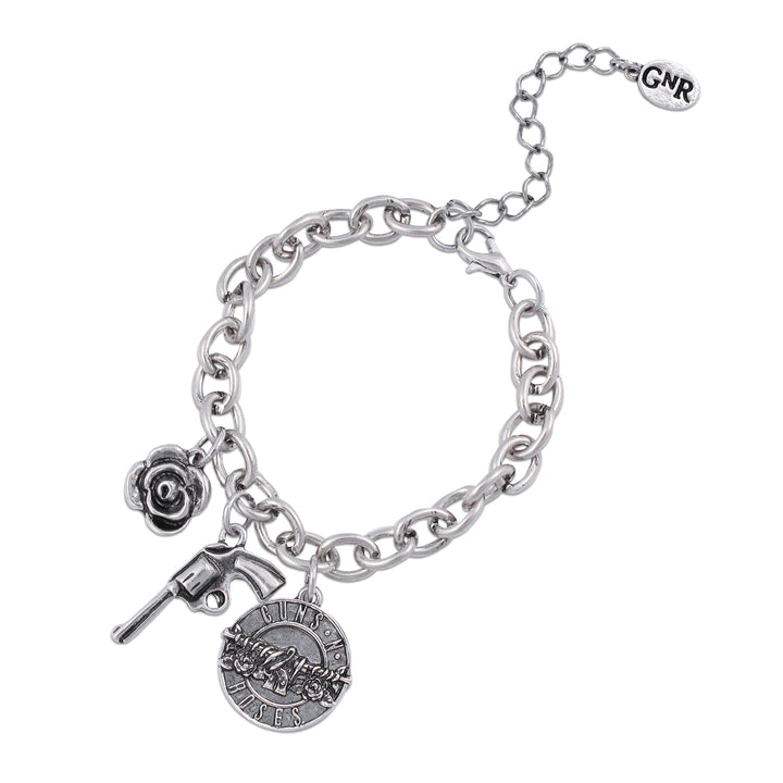 Guns N' Roses Triple Charm Bracelet