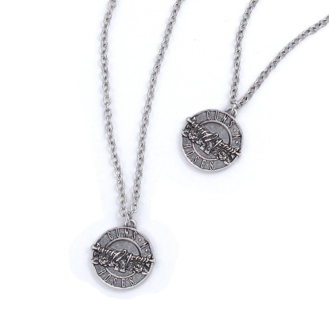 Guns N' Roses Disc Logo Necklace & Bracelet Set