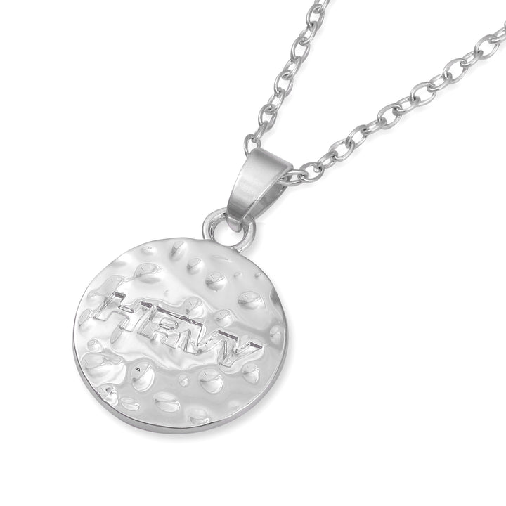 HRVY Stamped Coin Necklace