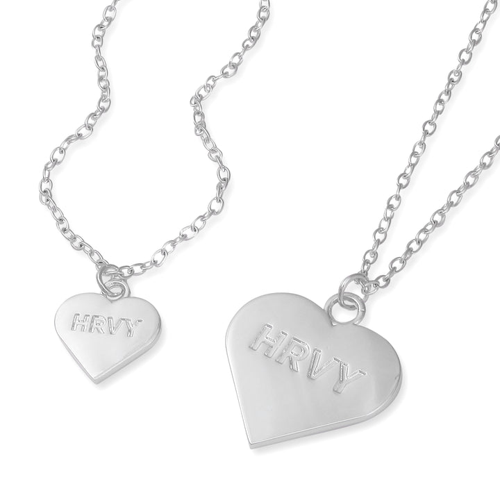 HRVY Heart Necklace & Bracelet Set