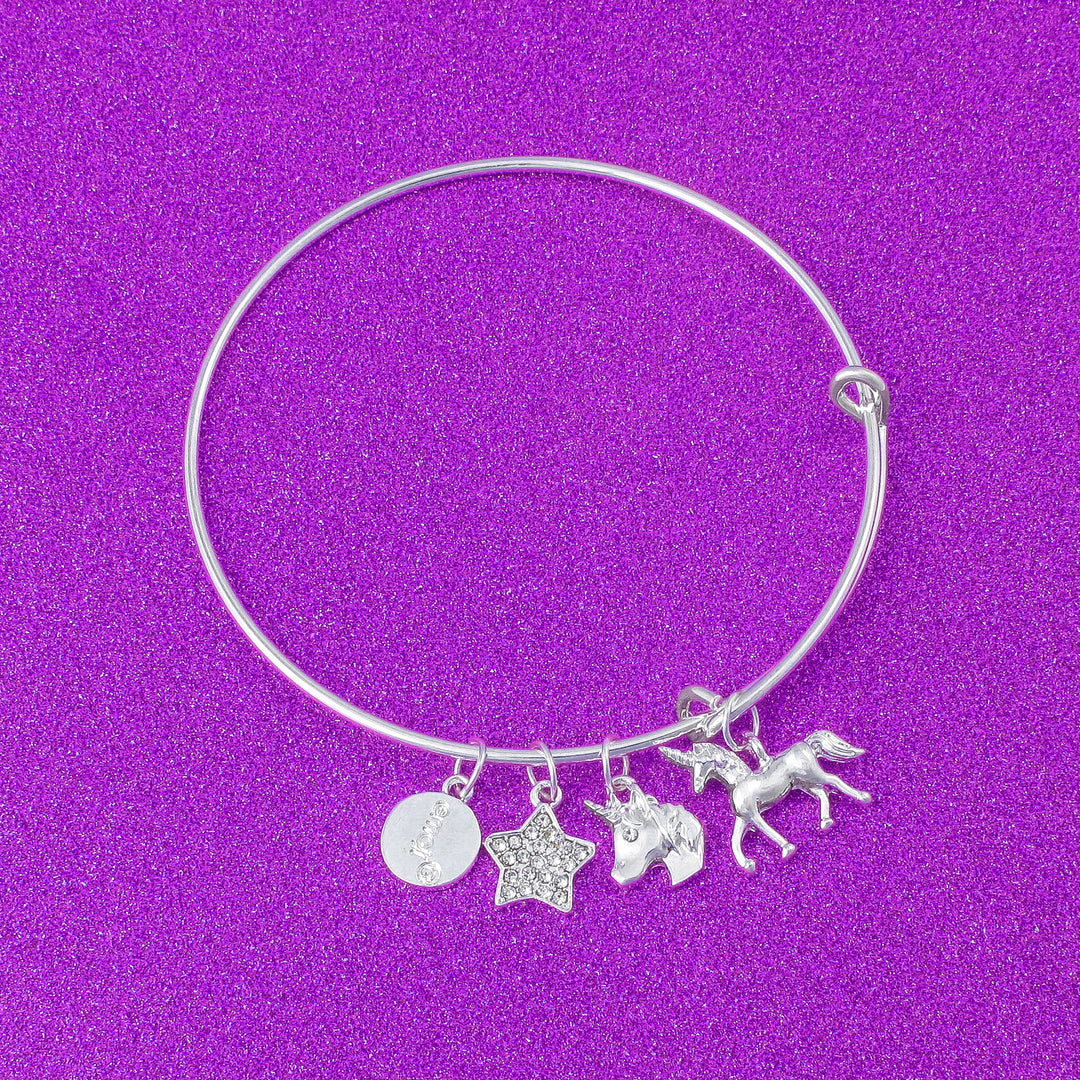 emoji® Unicorn Charm Bangle