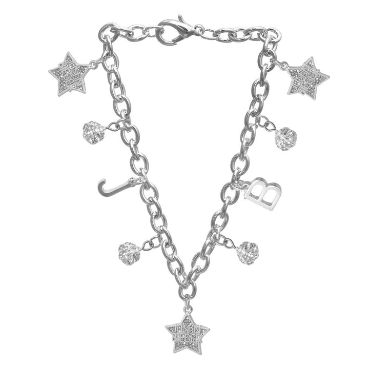Justin Bieber Crystal Star Charm Bracelet