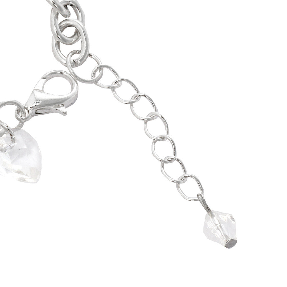 Justin Bieber Signature Heart Charm Bracelet