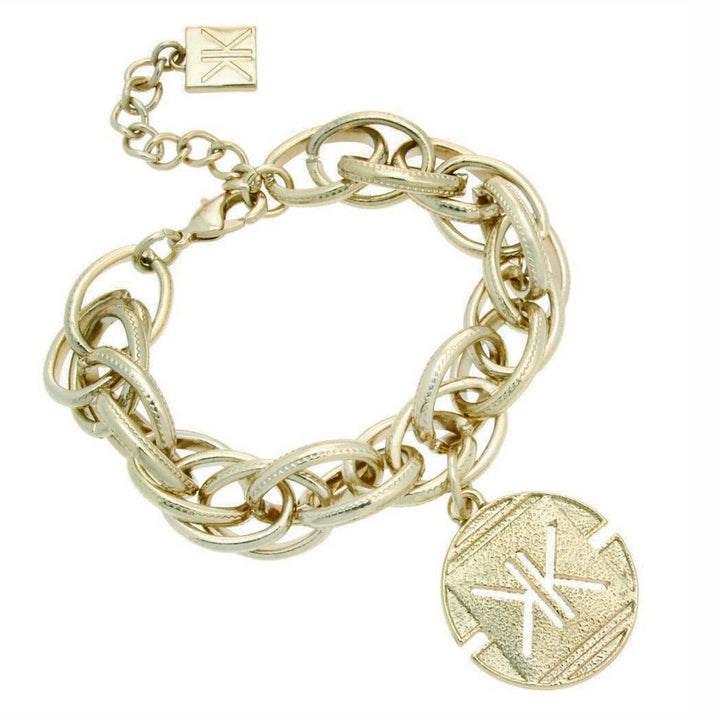 Kardashian Kollection Sovereign Charm Necklace and Bracelet Set