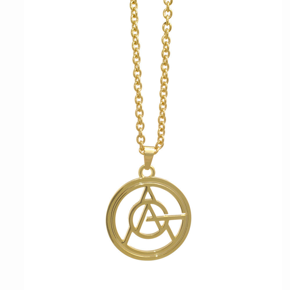 Lady Gaga Gold Logo Necklace