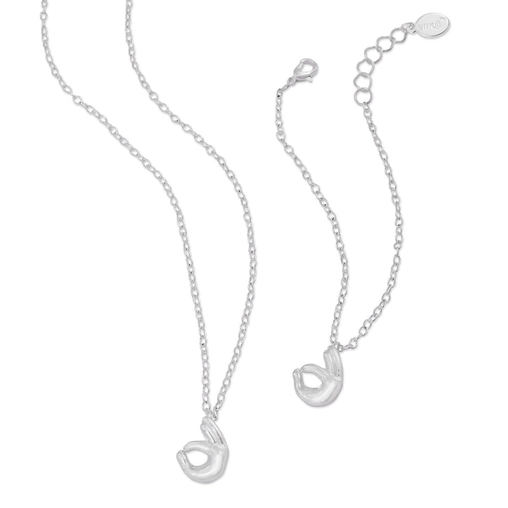 emoji® OK Necklace & Bracelet Set