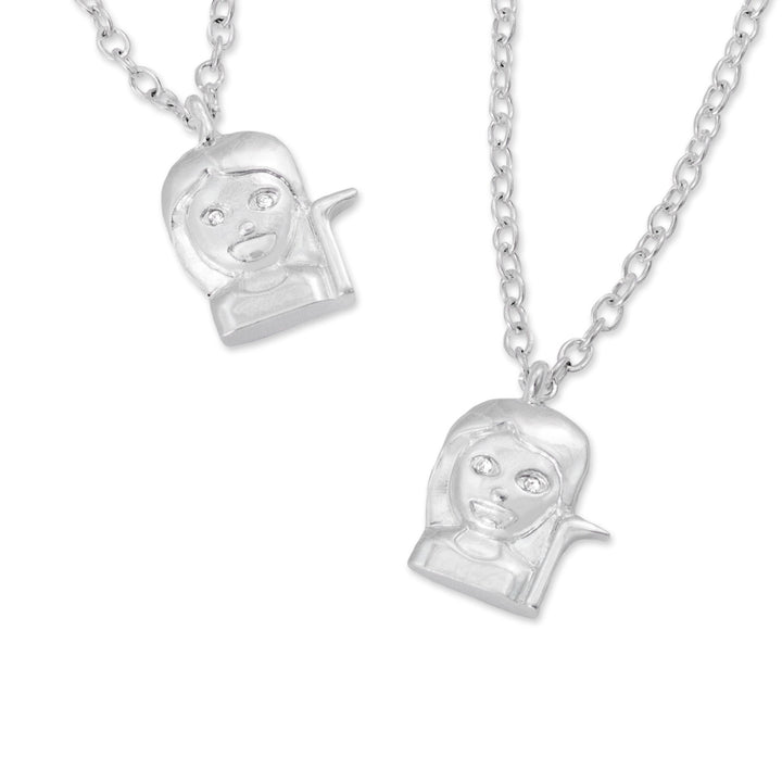 emoji® Sassy Girl Necklace & Bracelet Set