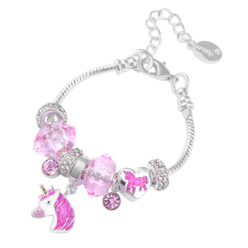 emoji® Pink Unicorn Charm Bracelet