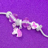 emoji® Pink Unicorn Charm Bracelet