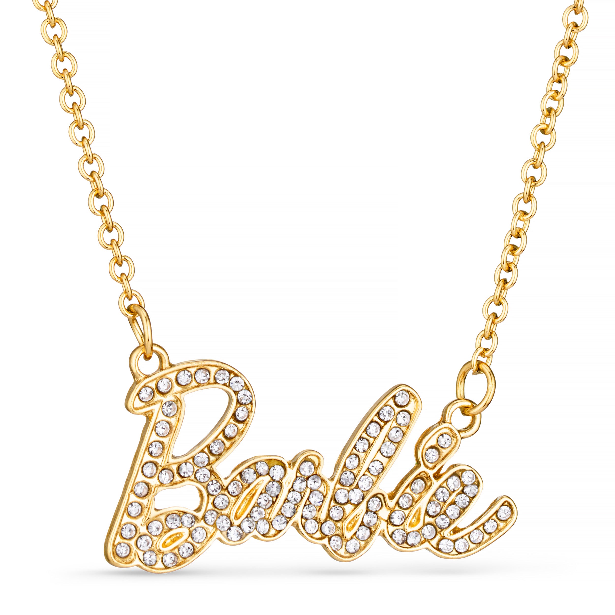 Barbie logo necklace outlet