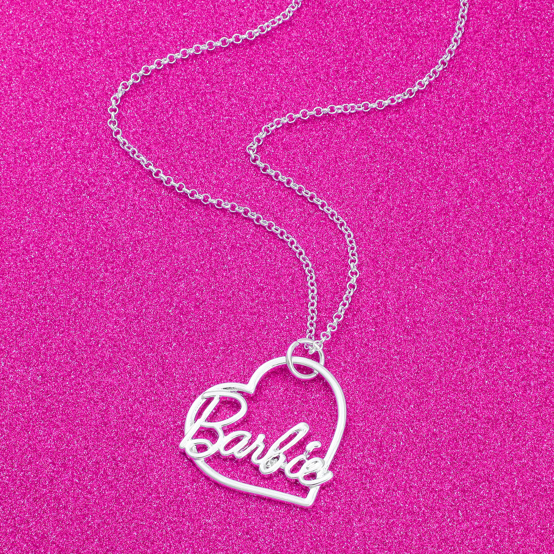 Barbie® Script Heart Necklace