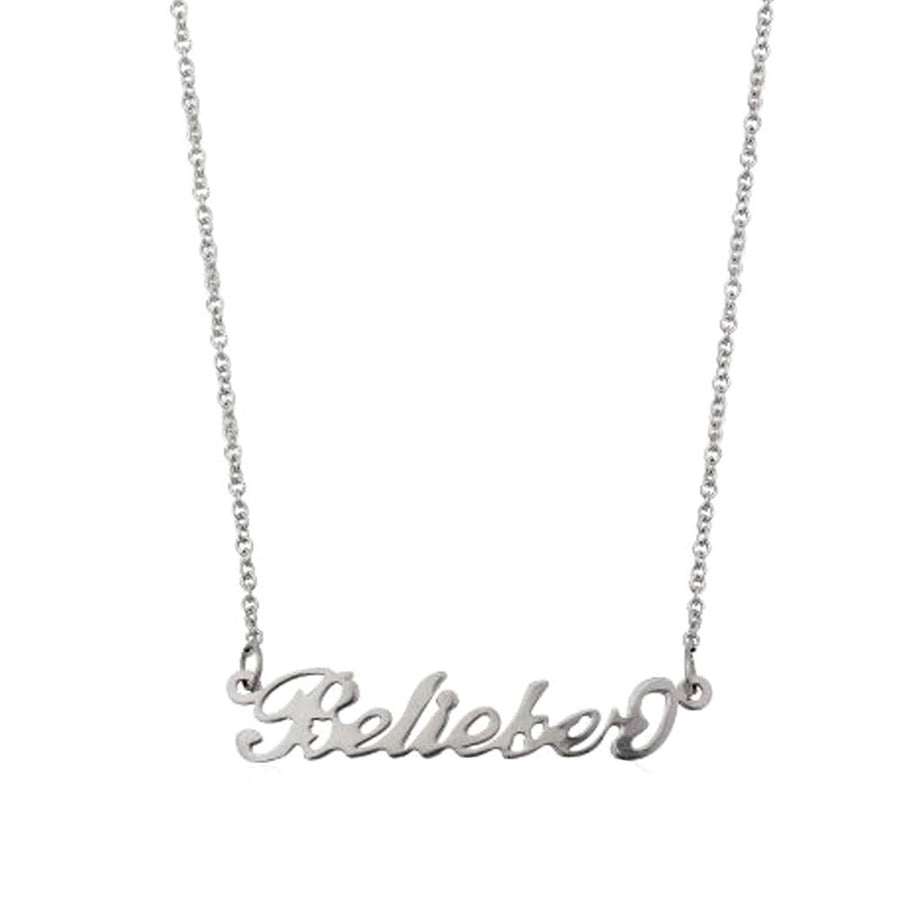 Justin Bieber 'Belieber' Necklace