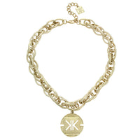 Kardashian Kollection Sovereign Charm Necklace and Bracelet Set