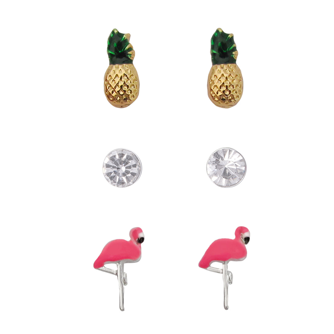 emoji® Tropical Flamingo Earrings Set
