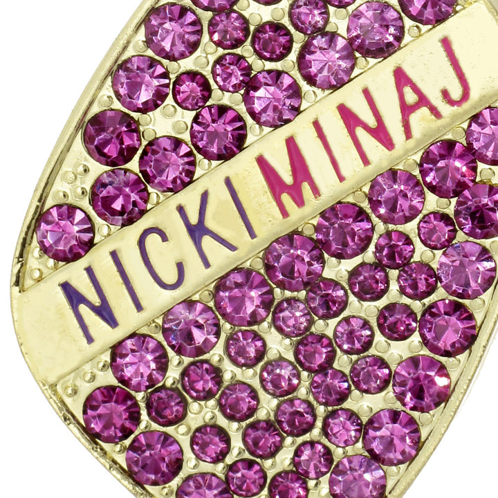 Nicki Minaj Crystal Logo Necklace
