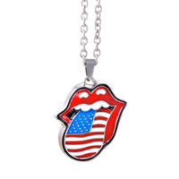 The Rolling Stones USA Tongue Necklace