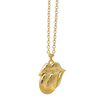 The Rolling Stones Gold Tongue Necklace