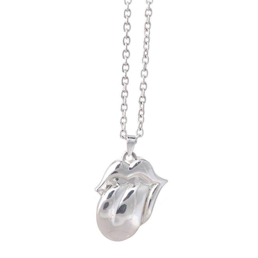 The Rolling Stones Silver Tongue Necklace